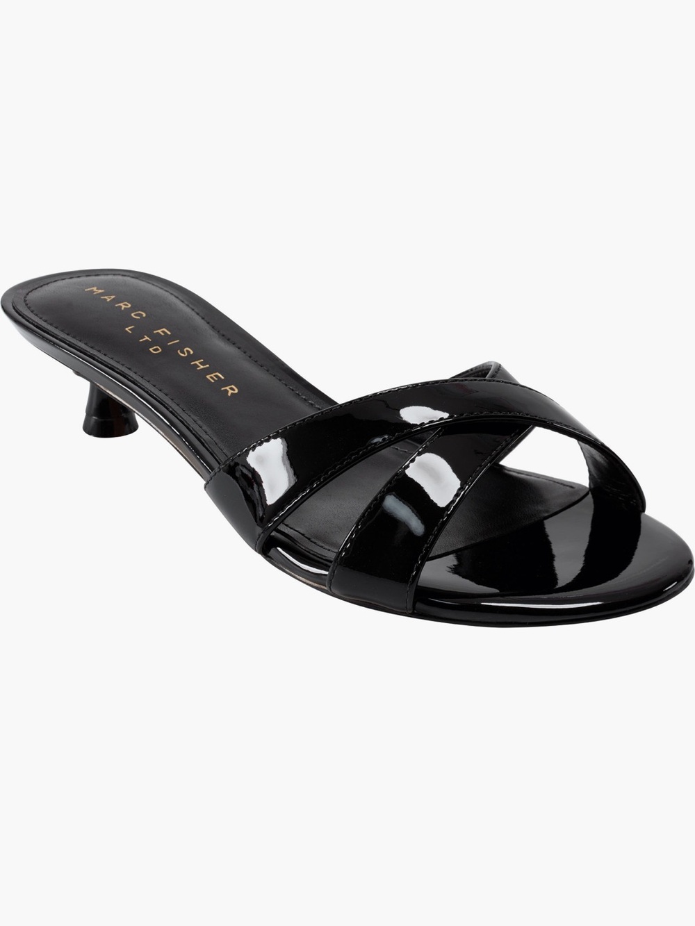NEW Marc Fisher Tracey Kitten Heel Slide Sandal